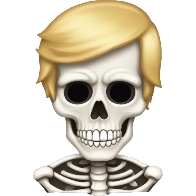 Skeleton Donald Trump  emoji