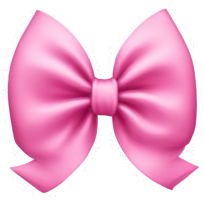 pink bow  emoji