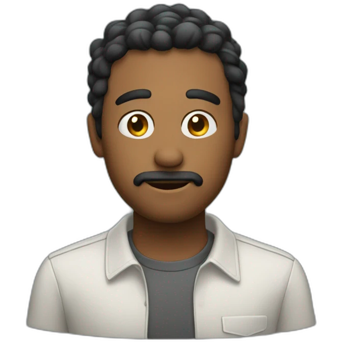 man asks a question emoji