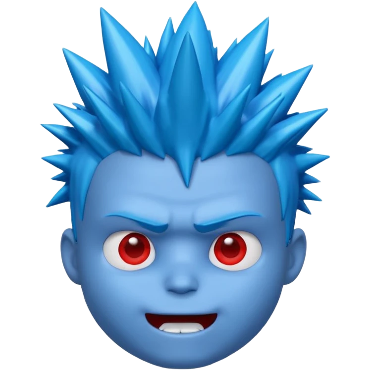 Jake E Boo 3d animated Head looking cool emoji