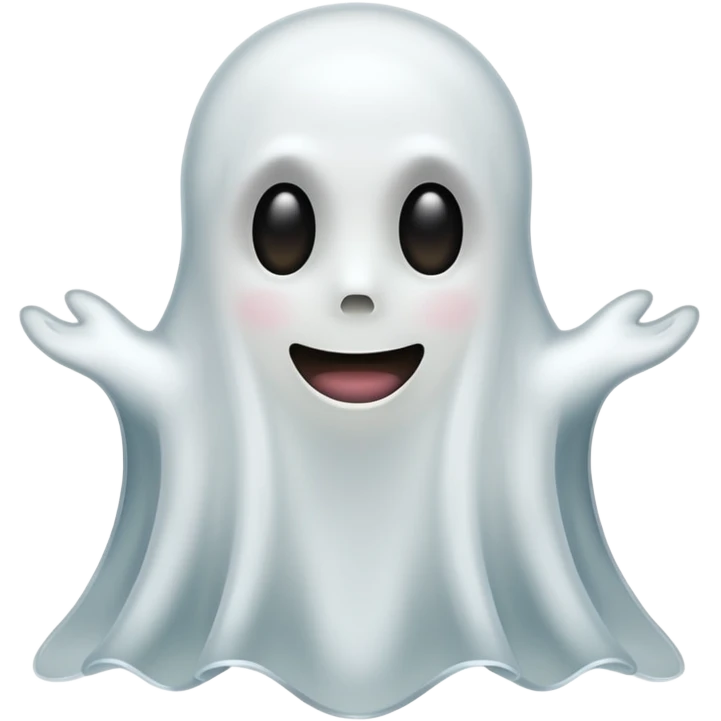 Een spookje die zegt Snapchat emoji