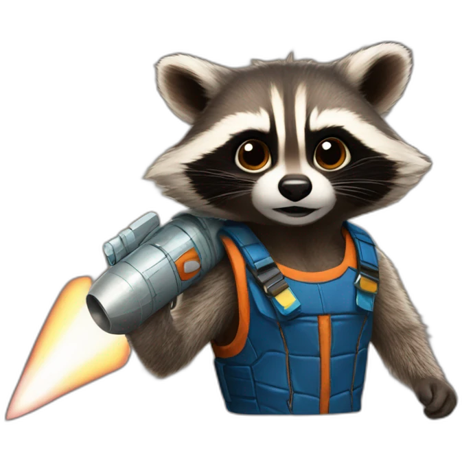 rocket racoon emoji