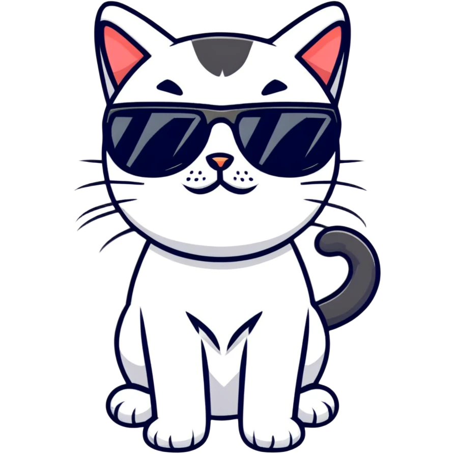 cat wearing sunglasses emoji