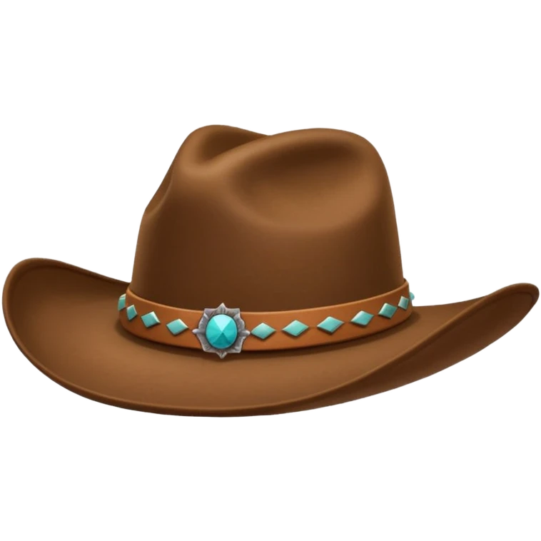 Cowgirl hat emoji