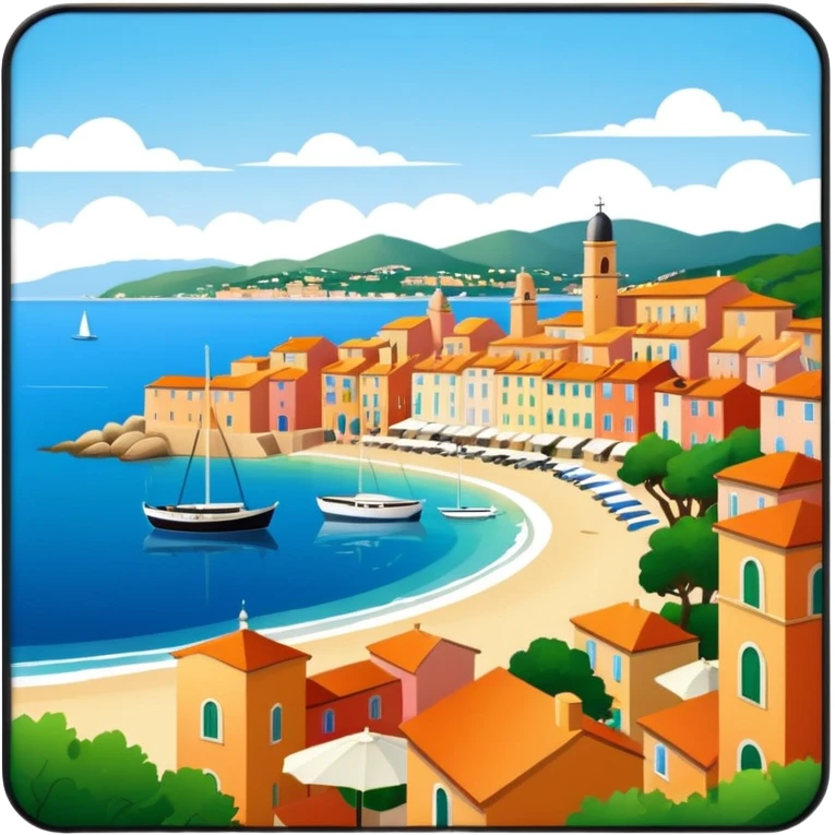 Saint tropez postcard  emoji