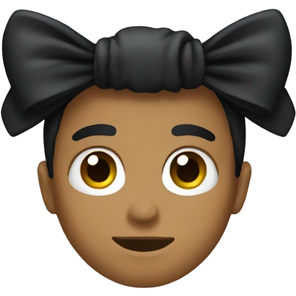Black bow emoji