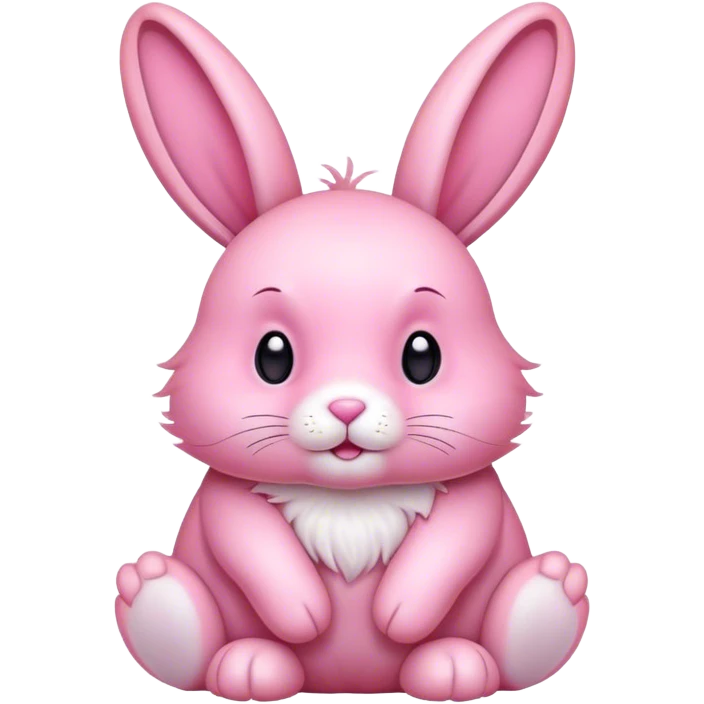 Pink rabbit emoji