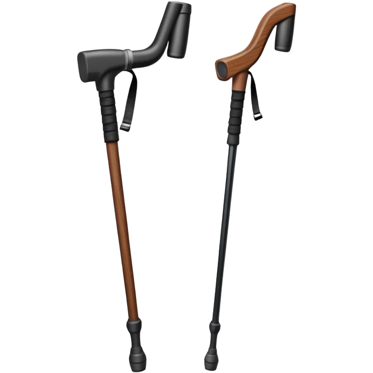 hiking poles, trekking poles emoji