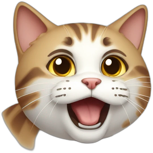 cat mildly panicked  emoji