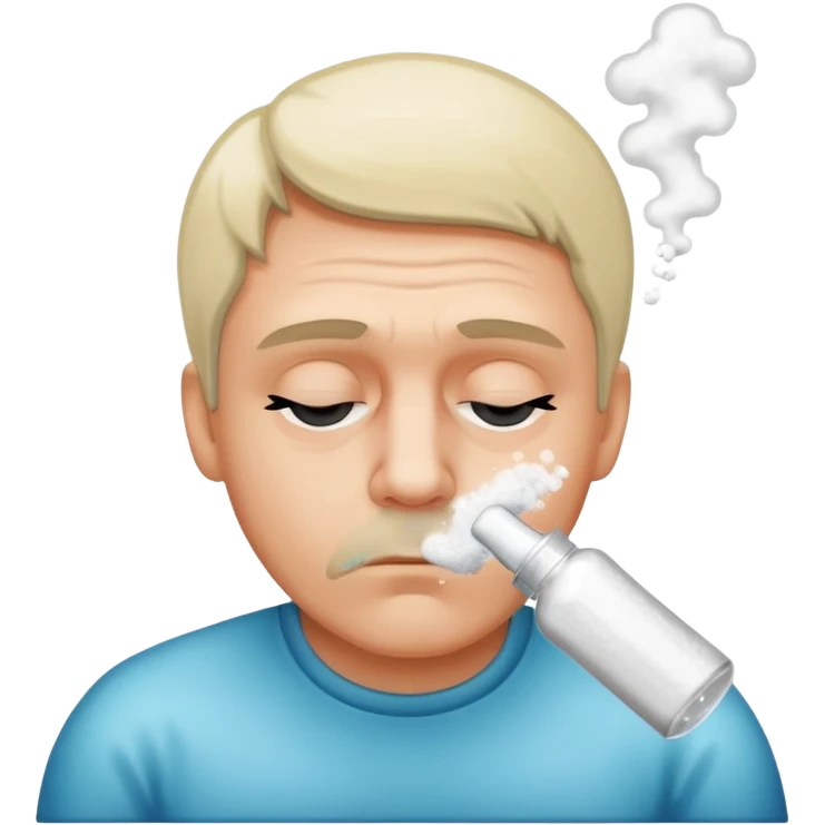 Guy snorting cocaine emoji emoji