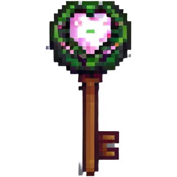 pixel art key item from video game emoji