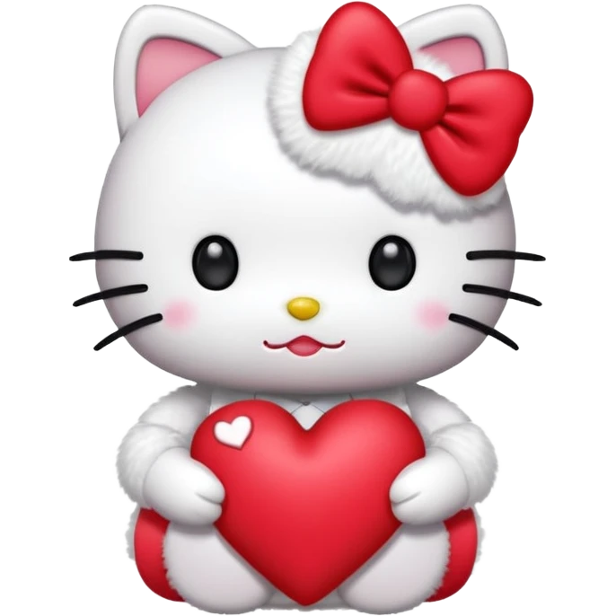 hellokitty with heart emoji