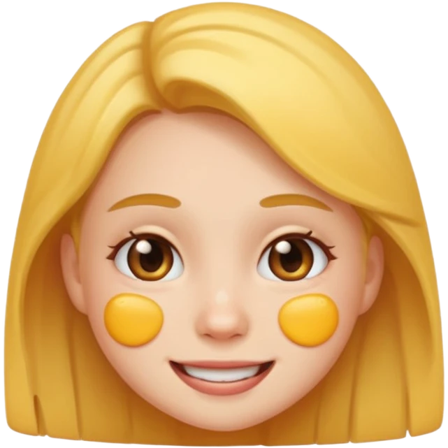 girl emoji with pimple emoji