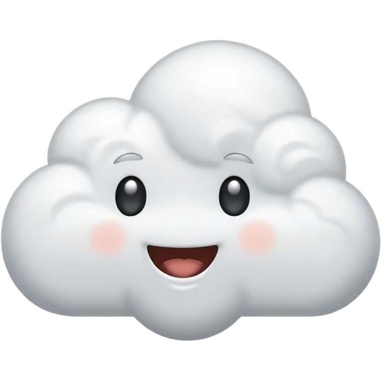 talking cloud icon with 3 dots inside emoji