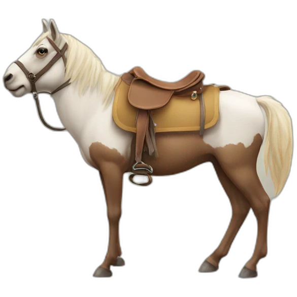 Chat sur un chameau emoji
