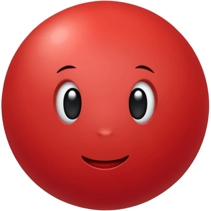 Red ball emoji