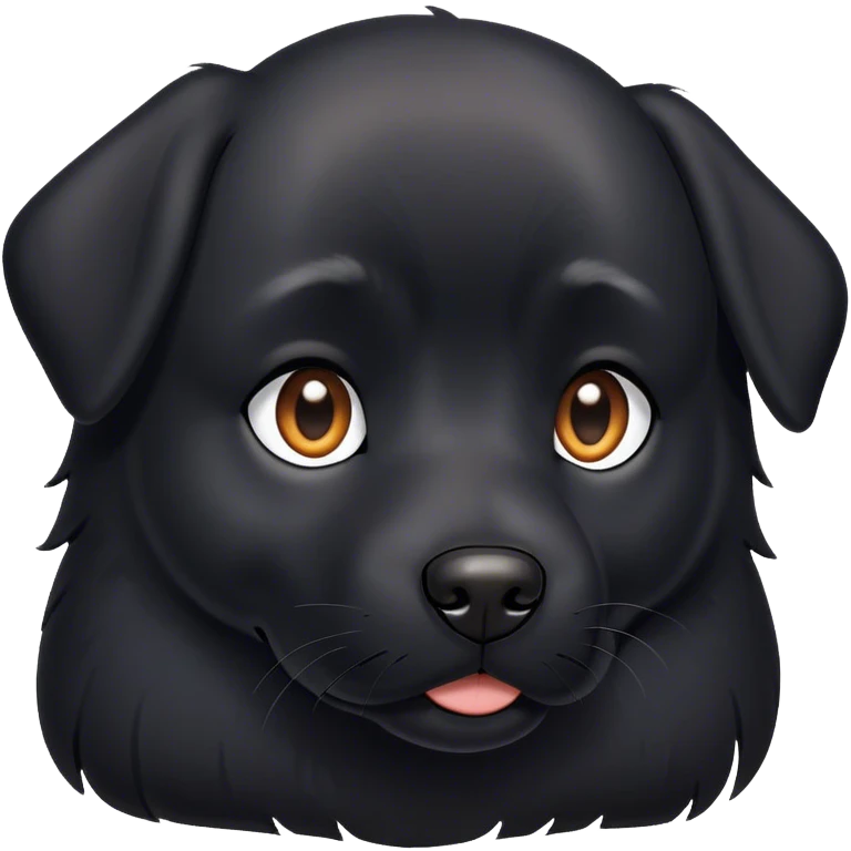 Perro negro emoji
