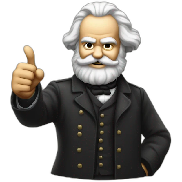karl marx giving a thumbs up emoji