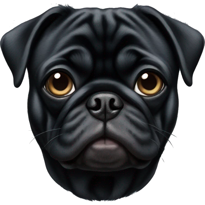 black pug emoji