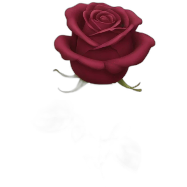 burgundy rose emoji