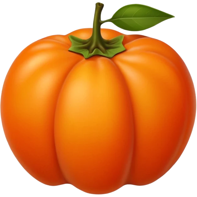 persimmon emoji