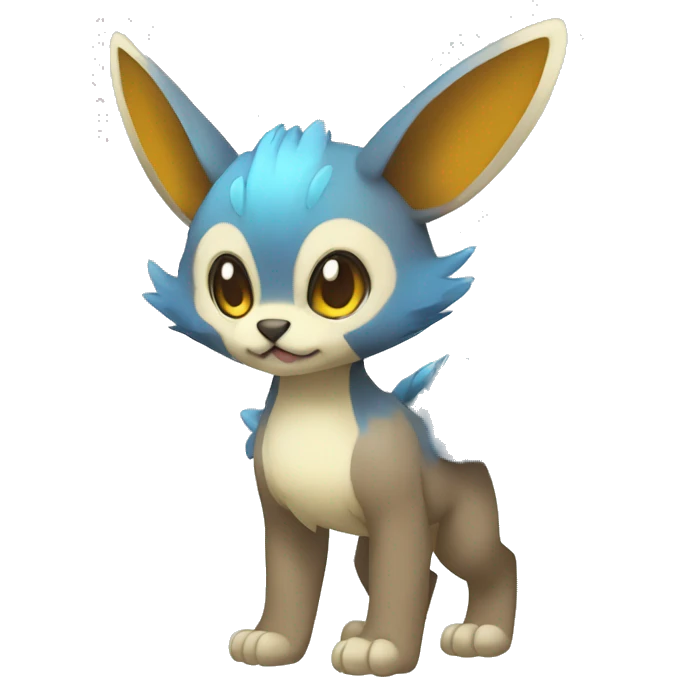 Cute cool animal hybrid Fakemon full body emoji