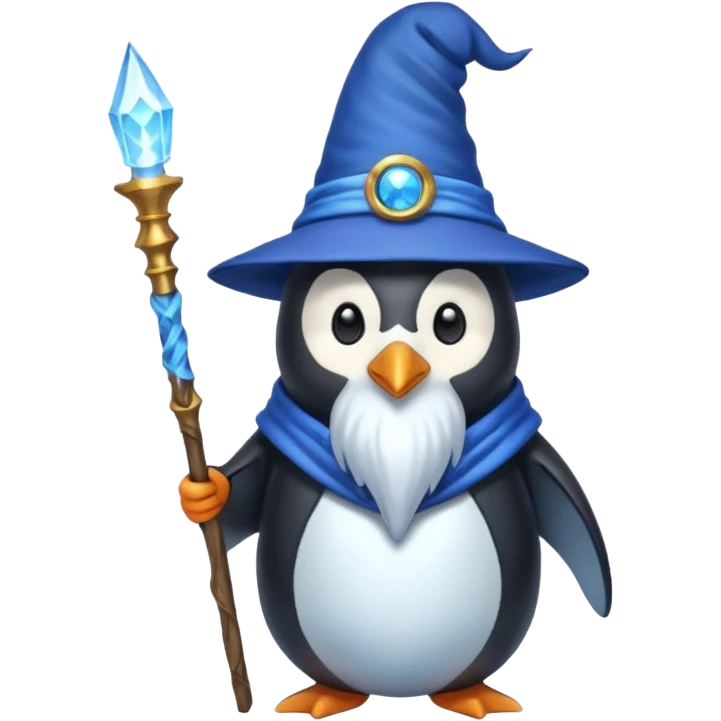 Penguin Wizard emoji