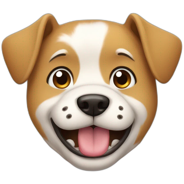 in hearts exited cartoon dog crying emoji