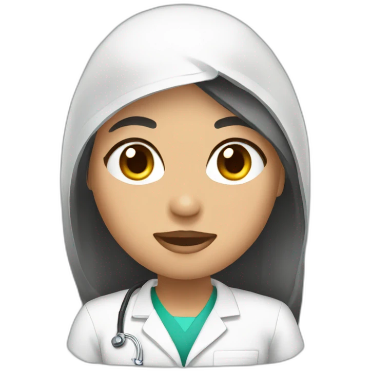 enfermera morena emoji