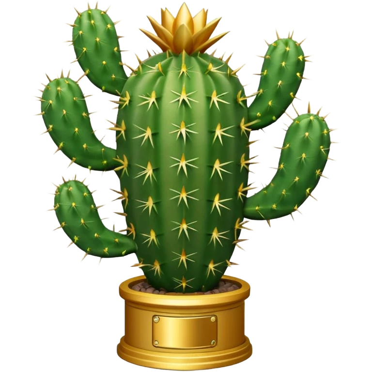 golf trophy cactus emoji
