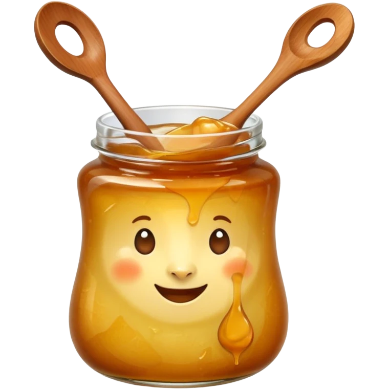 pear jam with a wooden spoon   emoji