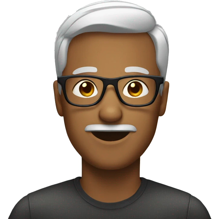 Man wearing glasses emoji