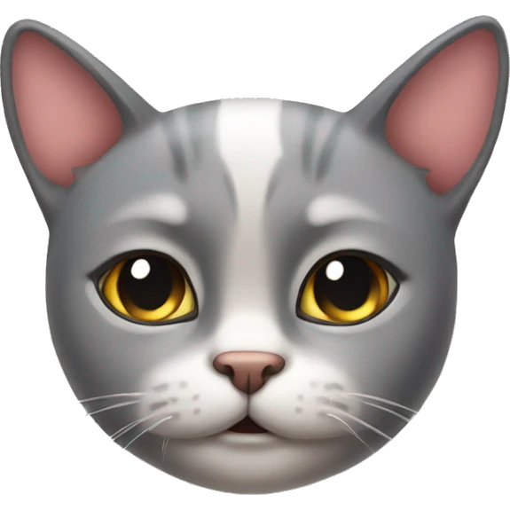 Cat blushing hard emoji