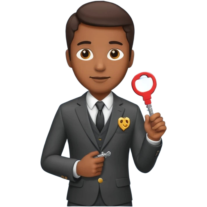 Law with a key brown emoji