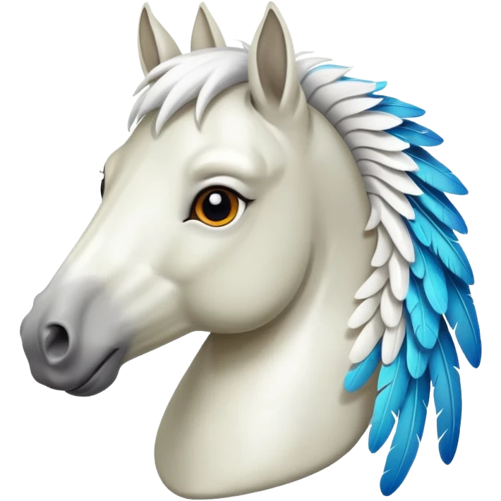 Pegasus. Combine these two emojis 🐎 and 🪽 emoji