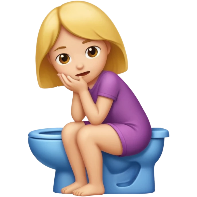 Girl pooping emoji