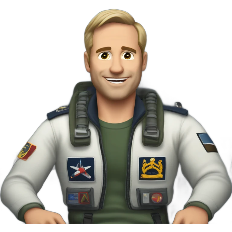Martin Apprich in a navy jet cockpit  emoji