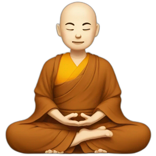 Meditation monk Zen Buddhism emoji