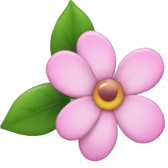 Pink flower emoji