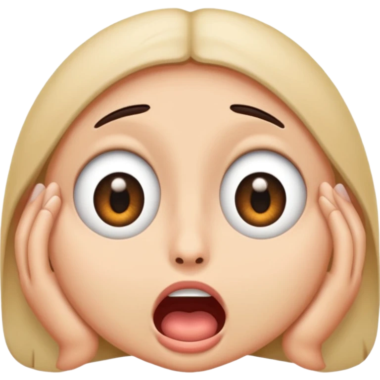 Rolling eyes with mouth emoji
