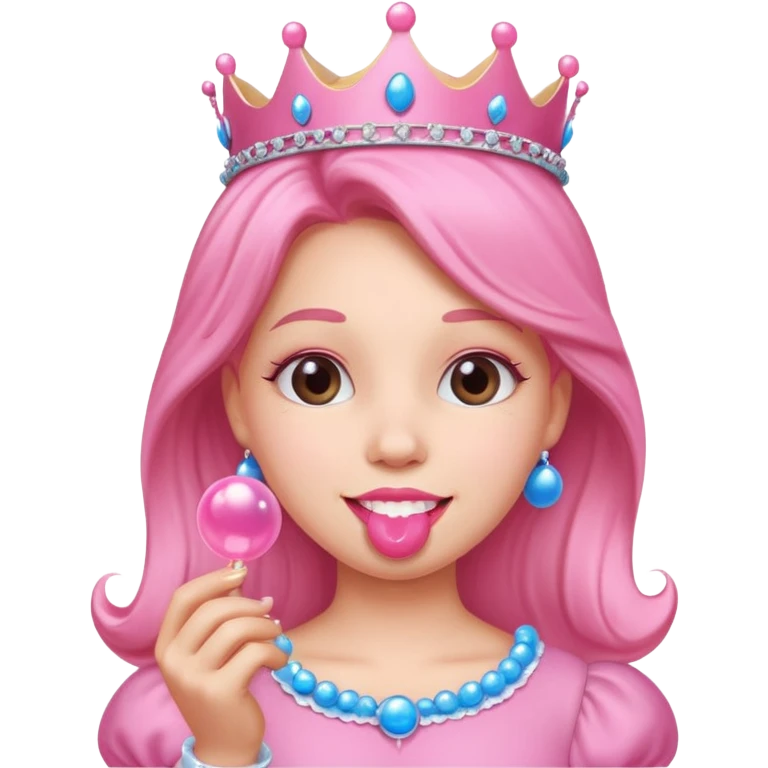 Princes blowing gum emoji