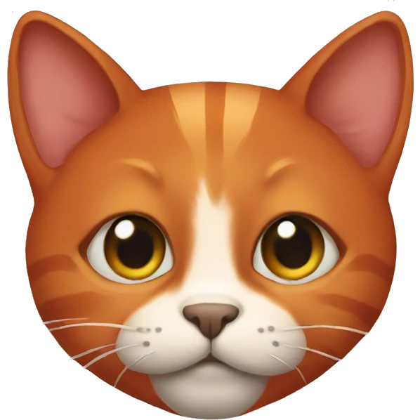 Red cat emoji
