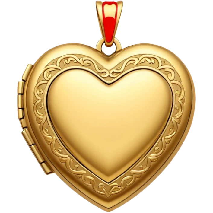 Locket Items, Heart-shaped Locket
 emoji
