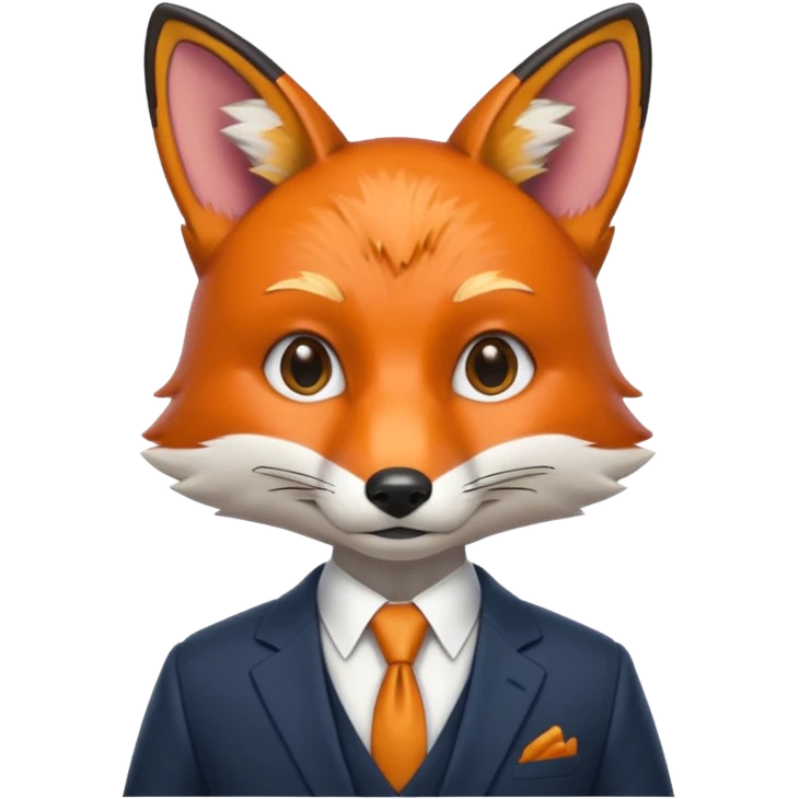 The fox went in a suit
 emoji