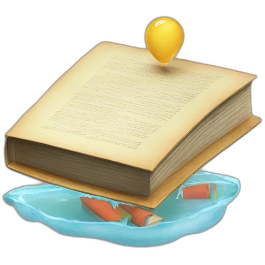 floating book emoji