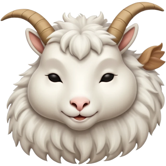 The sleeping goat emoji