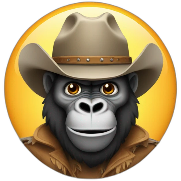 cowboy gorilla emoji