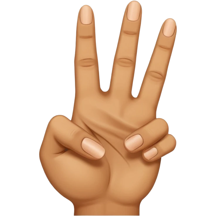 The Arabic hand gesture of “Khod” the middle finger pointing towards me emoji