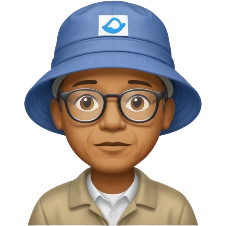obama wearing glasses and bucket hat emoji
