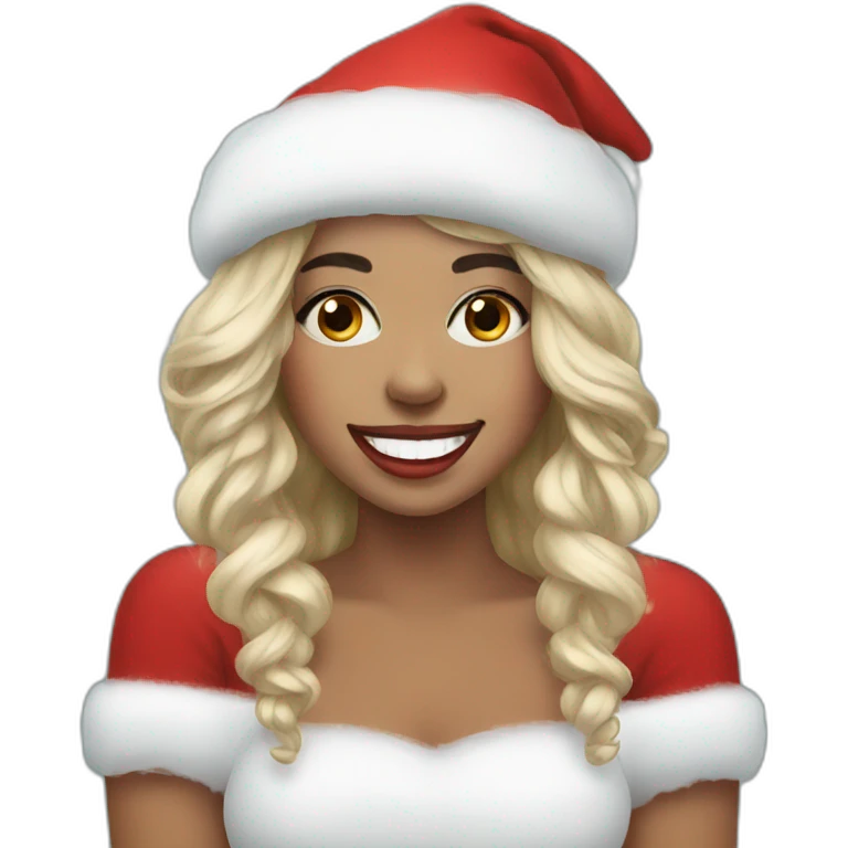 Christmas with facepainting emoji